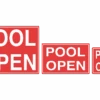 Pool Open Sign -Swimming Gear Shop 18118