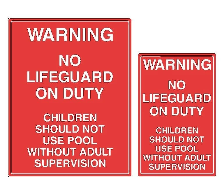 Warning No Children Without Supervision Sign 3 Warning No Children Without Supervision Sign