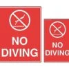 No Diving Sign 2 No Diving Sign -Swimming Gear Shop 18147