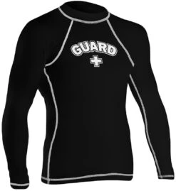 RISE Guard Long Sleeve Rashguard -Swimming Gear Shop 501lsl front black