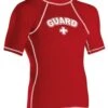 RISE Guard Short Sleeve Rashguard -Swimming Gear Shop 501ssl front red