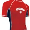 RISE Guard Short Sleeve Splice Rashguard -Swimming Gear Shop 502ssl front red navy