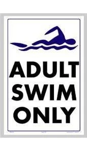 Adult Swim Only Sign