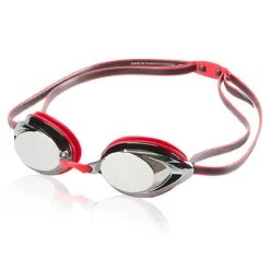 Speedo Vanquisher 2.0 Mirrored Goggle -Swimming Gear Shop 7750127 speedo red