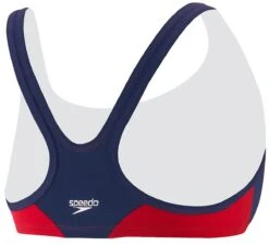 Speedo Guard Sport Bra Top -Swimming Gear Shop 781105 back red navy
