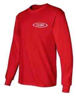 Dri-Fit Guard Long Sleeve Tee -Swimming Gear Shop 809ls red