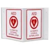 AED V-Shaped Wall Sign -Swimming Gear Shop 954