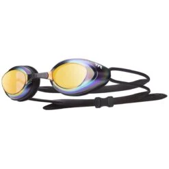 TYR Black Hawk Racing Mirrored Goggles -Swimming Gear Shop lgbhm gold rainbow 1