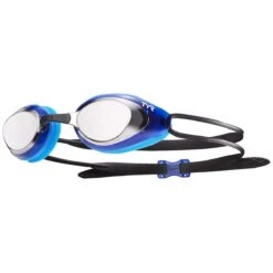 TYR Black Hawk Racing Mirrored Goggles -Swimming Gear Shop lgbhm silver blue 1