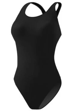RISE Solid MB Back W/Shelf Bra 9 RISE Solid MB Back W/Shelf Bra -Swimming Gear Shop lgs11 front black