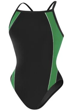 RISE Solid H-Back Poly Splice 18 RISE Solid H-Back Poly Splice -Swimming Gear Shop lgs16 black green 1 13