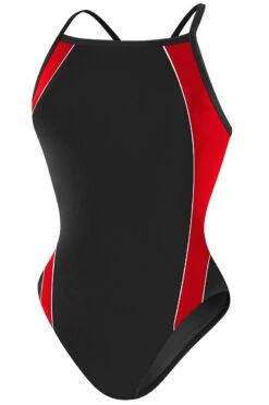 RISE Solid H-Back Poly Splice 13 RISE Solid H-Back Poly Splice -Swimming Gear Shop lgs16 black red