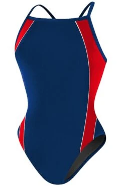 RISE Solid H-Back Poly Splice 15 RISE Solid H-Back Poly Splice -Swimming Gear Shop lgs16 navy red