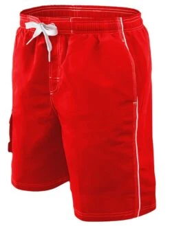 RISE Solid Male Flex Short -Swimming Gear Shop lgs30s front red