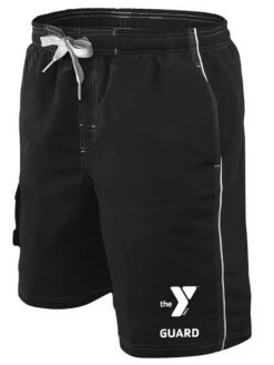 YMCA Guard Boardshort -Swimming Gear Shop lgs30ygu front black1