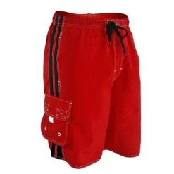 RISE Solid Splice Board Short -Swimming Gear Shop lgs45 front red