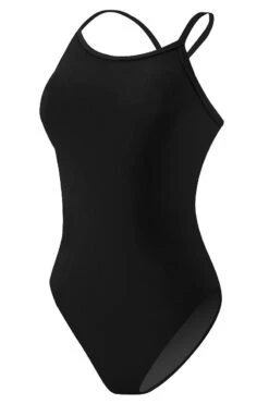 RISE Solid Poly X-Back 9 RISE Solid Poly X-Back -Swimming Gear Shop lgs63 front black