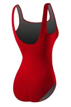 RISE Solid Poly Scoop Back -Swimming Gear Shop lgs67 back red1 1