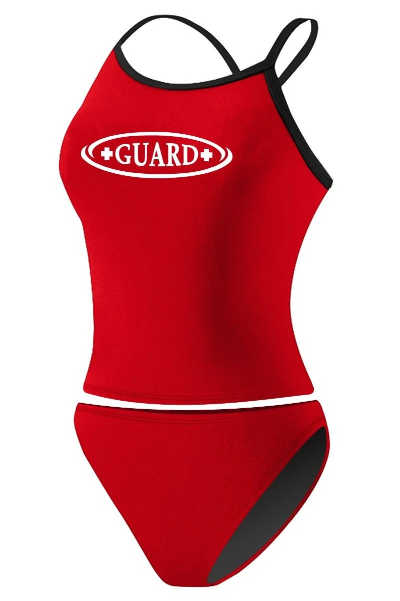 RISE Guard Poly 2-Piece Color Trim Tankini 3 RISE Guard Poly 2-Piece Color Trim Tankini