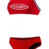 Rise Guard Poly Tri Color Bikini 2 Rise Guard Poly Tri Color Bikini -Swimming Gear Shop lgs82gu front red1