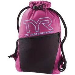 TYR Alliance Waterproof Sackpack 9 TYR Alliance Waterproof Sackpack -Swimming Gear Shop lwetdryd pink 1 1