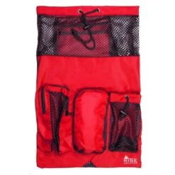 RISE Solid Mesh Equipment Bag -Swimming Gear Shop red black