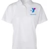YMCA Official Female Dri-Fast Polo -Swimming Gear Shop ymca5097 white front