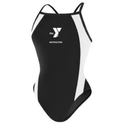 YMCA Instructor Splice H-Back -Swimming Gear Shop ymcalgs16 2 front black white2 2