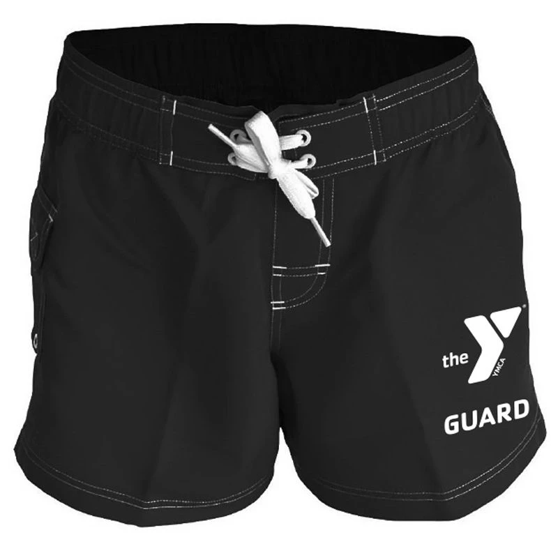 YMCA Guard Female 5" Inseam Poly Short 5 YMCA Guard Female 5" Inseam Poly Short - Image 3