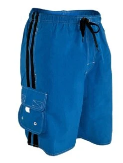 YMCA Instructor Splice Board Short 9 YMCA Instructor Splice Board Short -Swimming Gear Shop ymcalgs45 2 front right royal black